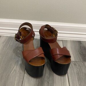 Isabel marant Brown Platform Sandals